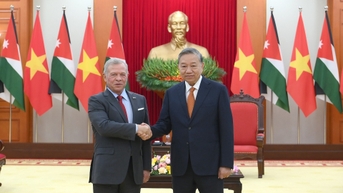Tổng Bí thư Tô Lâm tiếp Quốc vương Jordan Abdullah II Ibn Al Hussein
