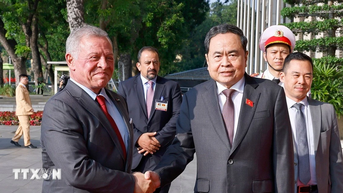 Chủ tịch Quốc hội Trần Thanh Mẫn hội kiến Quốc vương Abdullah II Ibn Al-Hussein