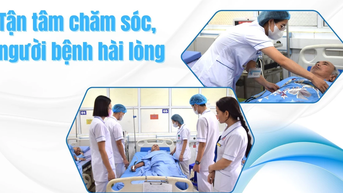 Tận tâm chăm sóc, người bệnh hài lòng