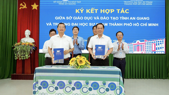 សាកលវិទ្យាល័យអប់រំទីក្រុងហូជីមិញ រួមដំណើរជាមួយវិស័យអប់រំ An Giang