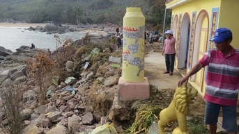 Di tích Sa Huỳnh hư hại vì bão