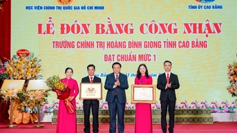 Trường Chính trị Hoàng Đình Giong đẩy mạnh triển khai phong trào thi đua văn hóa công sở, lan tỏa giá trị đạo đức công vụ, văn hóa Đảng và tinh thần phục vụ Nhân dân