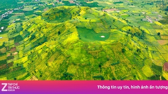 Mảng xanh trên miệng núi lửa triệu năm tuổi ở Gia Lai