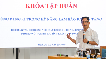 Khai mạc khóa tập huấn “Ứng dụng AI trong kỹ năng làm báo đa nền tảng”