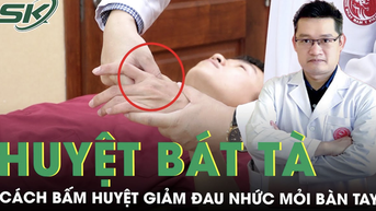 Hướng dẫn cách bấm huyệt Bát tà giảm đau nhức, mỏi bàn tay