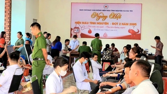 Đạ Tẻh tiếp nhận 153 đơn vị máu trong Ngày hội hiến máu tình nguyện đợt 2 năm 2025