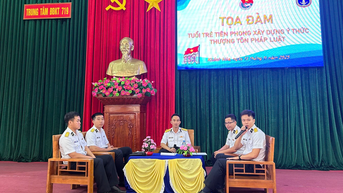 Đoàn cơ sở Trung tâm Bảo đảm kỹ thuật 719 tọa đàm nâng cao ý thức thượng tôn pháp luật