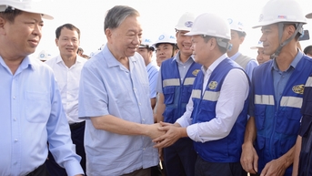 Tổng Bí thư thăm, kiểm tra thực tế tại Dự án Cảng Hàng không quốc tế Long Thành