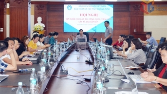 BHXH tỉnh tổ chức tập huấn cho cán bộ, công chức, viên chức cấp xã sau sắp xếp