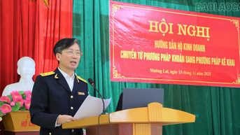 Mường Lai: Thuế cơ sở 9 hướng dẫn chuyển đổi hộ kinh doanh thuế khoán sang kê khai thuế