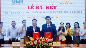 Gia Lai សហការជាមួយសាកលវិទ្យាល័យសេដ្ឋកិច្ចទីក្រុងហូជីមិញ បណ្តុះបណ្តាលធនធានមនុស្សប្រកបដោយគុណភាពខ្ពស់។