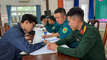 Thanh niên Phòng thủ Khu vực 1-Cẩm Lệ hăng hái tham gia khám tuyển nghĩa vụ quân sự