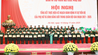 Tổng kết công tác vì sự tiến bộ của phụ nữ và bình đẳng giới trong Quân đội giai đoạn 2021-2025