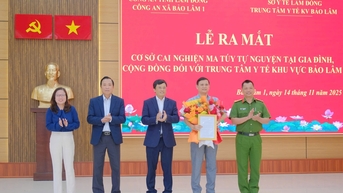 Lâm Đồng ra mắt cơ sở cai nghiện ma túy tự nguyện tại cộng đồng đầu tiên