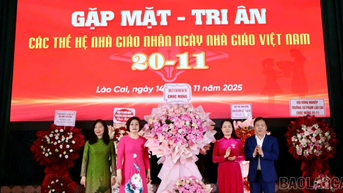 Phân hiệu Đại học Thái Nguyên tại Lào Cai tổ chức gặp mặt, tri ân các thế hệ nhà giáo