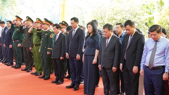 Tỉnh Quảng Trị khánh thành công trình tri ân anh hùng liệt sĩ Hang Tám Cô - Đường 20 Quyết Thắng