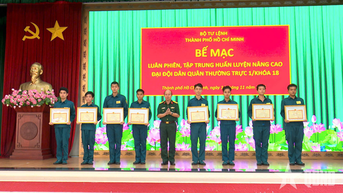 Bộ tư lệnh TP Hồ Chí Minh nâng cao huấn luyện cho Đại đội Dân quân thường trực