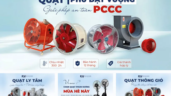 Quạt Phú Đạt Vượng đảm bảo dòng quạt hướng trục thông gió hiệu quả cao