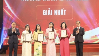 Báo Dân trí đạt Giải thưởng Vì sự nghiệp giáo dục Việt Nam năm 2025