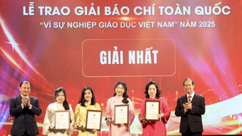 Trao Giải báo chí toàn quốc 'Vì sự nghiệp Giáo dục Việt Nam' năm 2025
