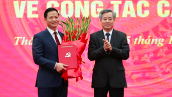 Ông Vương Quốc Tuấn làm Phó bí thư Tỉnh ủy Thái Nguyên