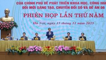 Phiên họp lần thứ 5 của Ban Chỉ đạo của Chính phủ về phát triển khoa học, công nghệ, đổi mới sáng tạo, chuyển đổi số và Đề án 06