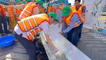 ĐBSCL thả hơn 215.000 con cá giống tái tạo nguồn lợi thủy sản