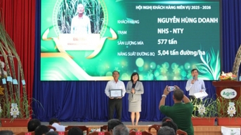 AgriS Ninh Hòa tăng hỗ trợ nông dân niên vụ 2025 - 2026