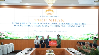 Bộ Công an hỗ trợ Huế 5 tỷ đồng và nhiều nguồn lực khắc phục hậu quả thiên tai