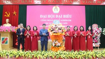 Công đoàn cơ sở Agribank tổ chức thành công đại hội đại biểu lần thứ X
