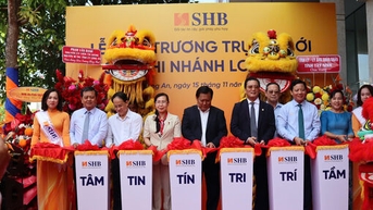 SHB Long An tưng bừng khai trương trụ sở mới: Đáp ứng tốt hơn nữa nhu cầu đa dạng của khách hàng