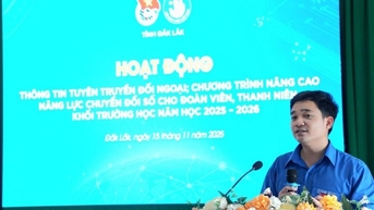 Đắk Lắk tập huấn chuyển đổi số, trang bị kỹ năng số cho 300 đoàn viên thanh niên