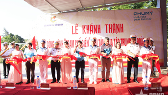 Nhà máy Đạm Phú Mỹ tặng “Trạm chế biến” khu tăng gia tập trung cho Lữ đoàn 162