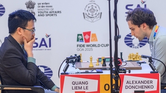 តារាងការប្រកួតអុក World Cup ថ្ងៃនេះ៖ Le Quang Liem បង្ហាញពីជំនាញអុកដ៏លឿន និង blitz របស់គាត់