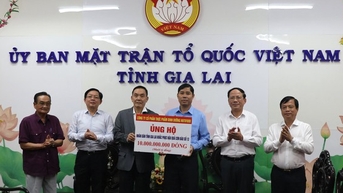 Nutifood hỗ trợ tỉnh Gia Lai 10 tỷ đồng khắc phục hậu quả bão số 13