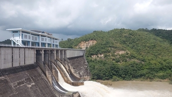 Vùng hạ lưu chủ động ứng phó khi hồ Lòng Sông tăng xả lũ