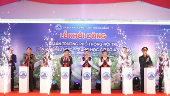 Khởi công dự án Trường Phổ thông nội trú, bán trú liên cấp Tiểu học - THCS A Vương