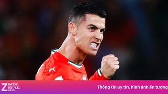 Phản ứng của Ronaldo khi đồng đội thắng 9-1