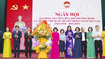 Tưng bừng Ngày hội Đại đoàn kết toàn dân tộc tại phường Bồ Đề