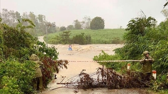 Mưa lớn gây ngập lụt tại một số tuyến quốc lộ, tỉnh lộ ở Đắk Lắk