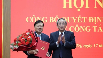 Ông Lê Hồng Vinh giữ chức Phó Bí thư Tỉnh ủy Quảng Trị