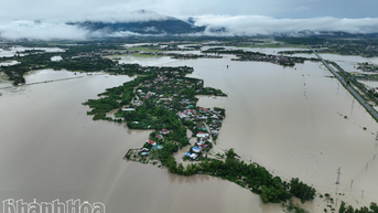 Các xã Diên Khánh, Suối Hiệp, Suối Dầu: Nhiều nơi ngập sâu, giao thông chia cắt