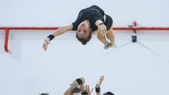 Nhào lộn giữa không trung, aerobic Việt Nam hướng tới ngôi vương SEA Games