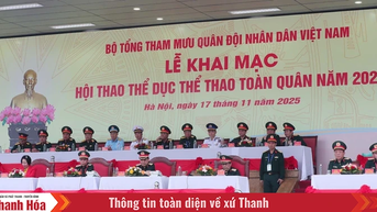 46 đoàn vận động viên tham gia Hội thao Thể dục thể thao toàn quân 2025