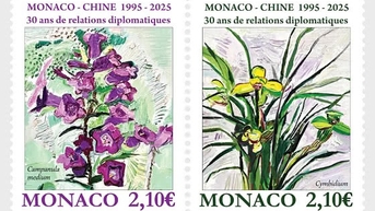 Bưu chính Monaco phát hành tem chung với Trung Quốc kỷ niệm 30 năm quan hệ ngoại giao