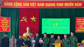 Bộ đội Biên phòng nhận nuôi con của hai vợ chồng mất tích trong vụ sạt lở tại Hùng Sơn
