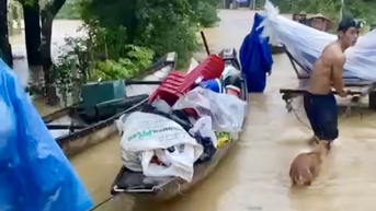 Quảng Trị sơ tán khẩn hơn 200 hộ dân khi lũ dâng nhanh