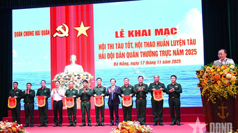 កងទ័ពជើងទឹក៖ ការបើកការប្រកួតកប៉ាល់ល្អ - មហោស្រពកីឡាបណ្តុះបណ្តាលសម្រាប់កងជីវពល និងកប៉ាល់កងនាវាការពារស្វ័យការពារនៅឆ្នាំ 2025