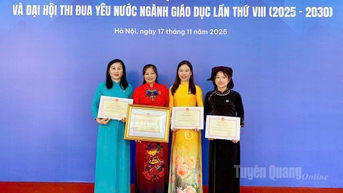 Tuyên Quang có 6 tập thể và cá nhân được Bộ Giáo dục và Đào tạo vinh danh, khen thưởng