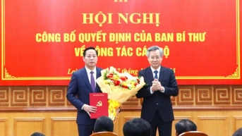 Ông Hà Quang Trung được điều động làm Phó Bí thư Tỉnh ủy Lai Châu